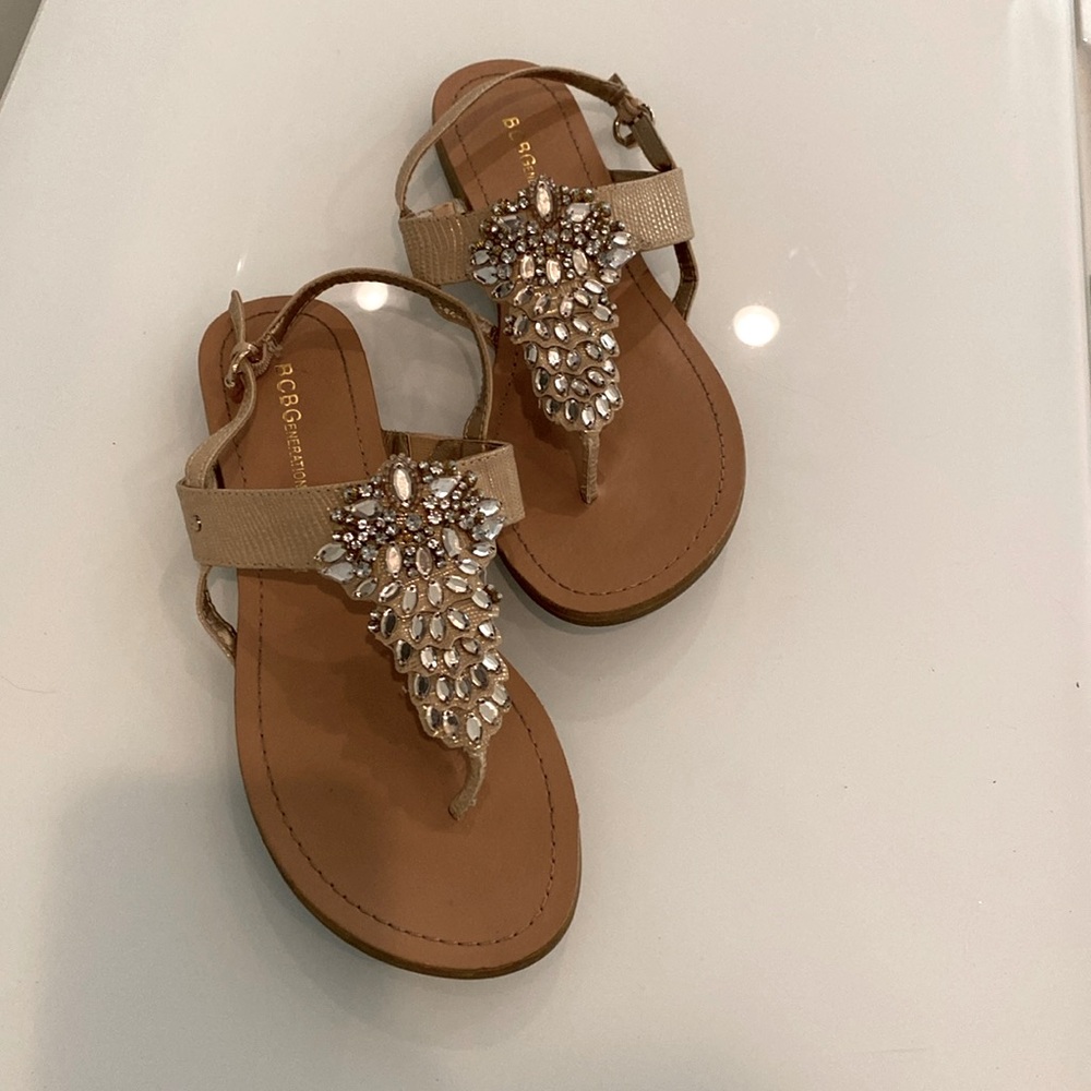 BCBG Generation Gold Dressy Thong 
Sandals